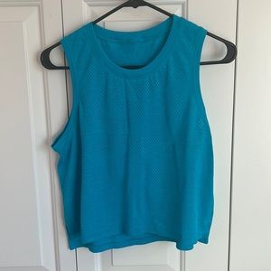 EUC Lululemon Train to be Tank Top Blue Size 8